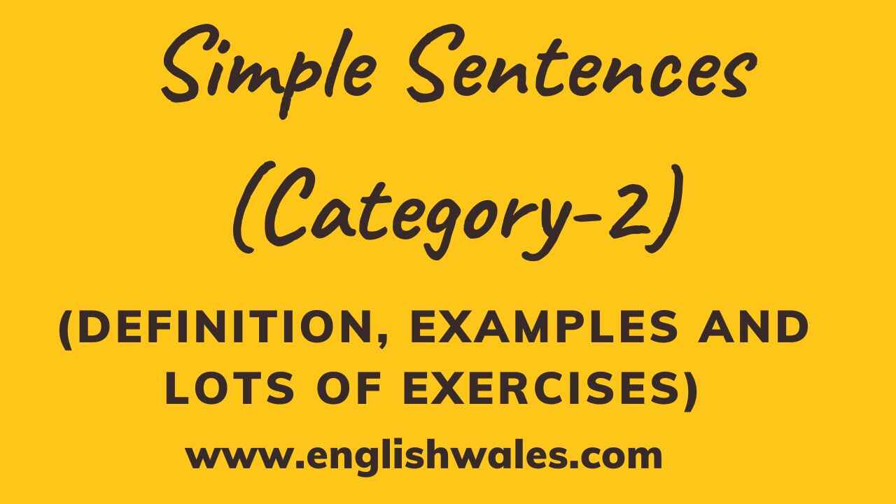 Simple Sentences (Category2)